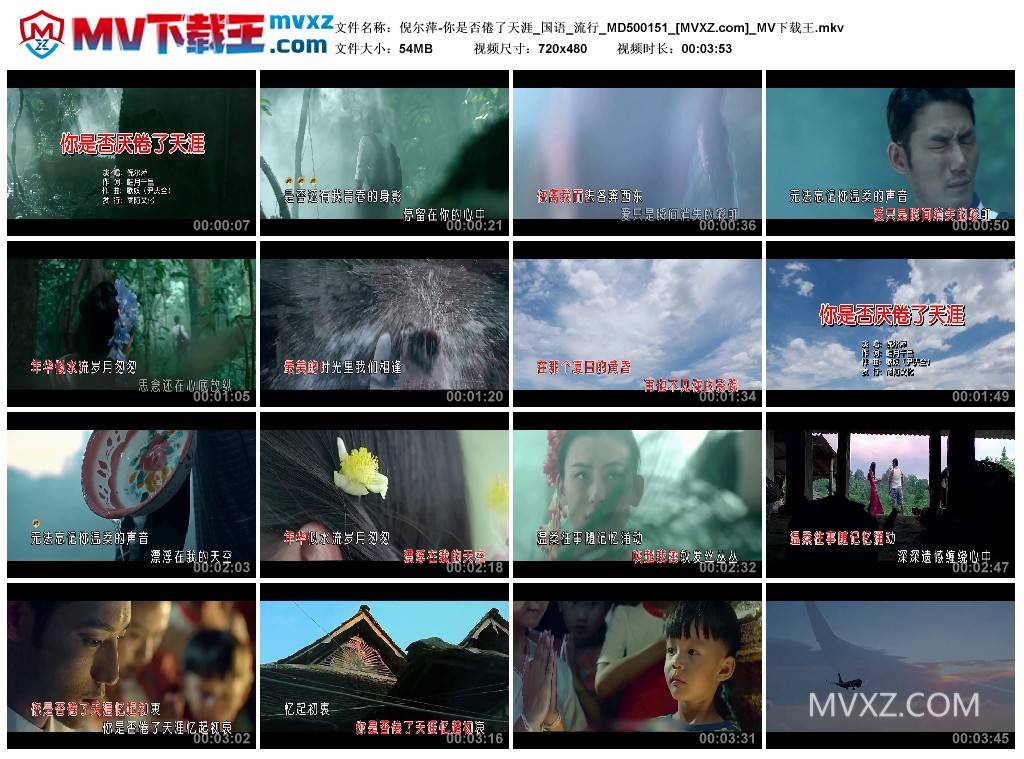 倪尔萍-你是否倦了天涯_国语_流行_MD500151
